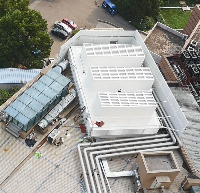 屋頂中央空調機組設備噪音超標如何解決？